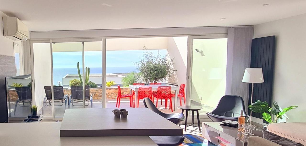 Magnifique Appartement Vue Mer - Grande Terrasse Et Piscine Bandol Ngoại thất bức ảnh