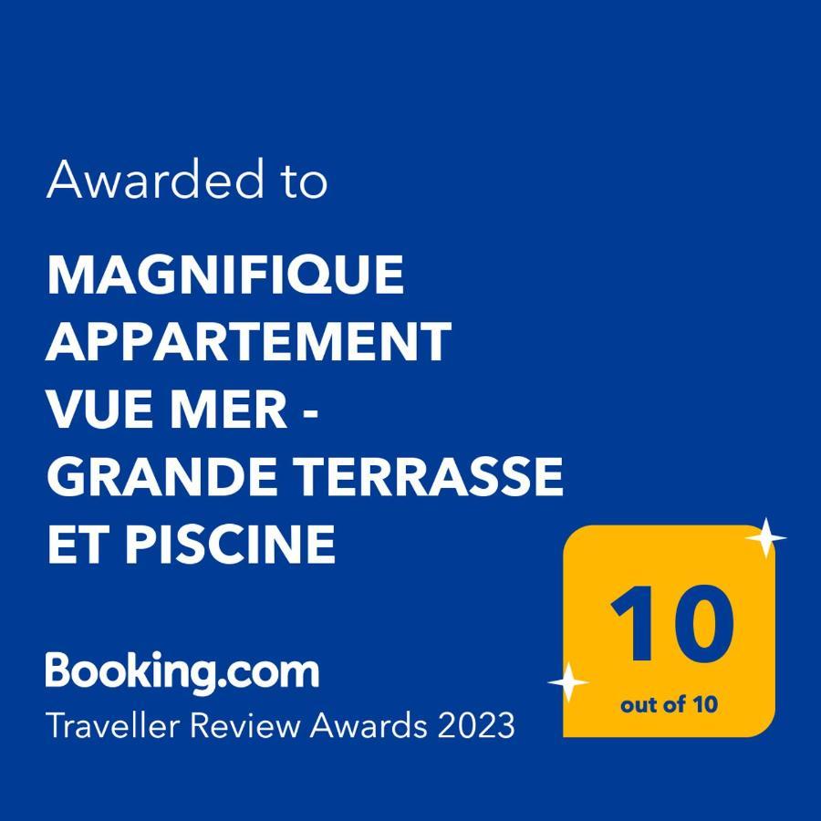 Magnifique Appartement Vue Mer - Grande Terrasse Et Piscine Bandol Ngoại thất bức ảnh
